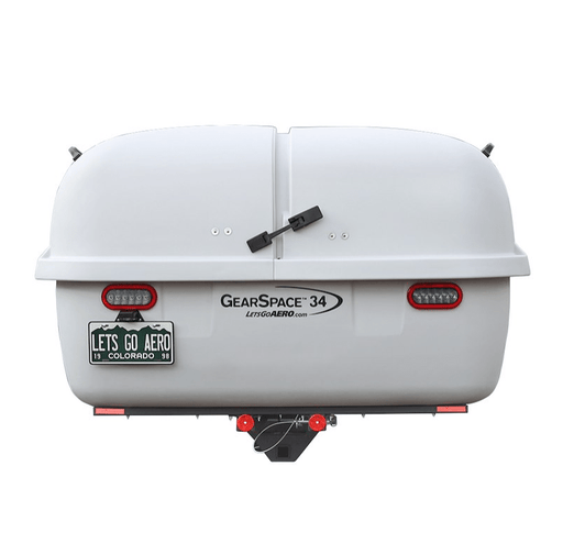 GearSpace Slideout Hitch Cargo Carrier - Light Gray - Young Farts RV Parts