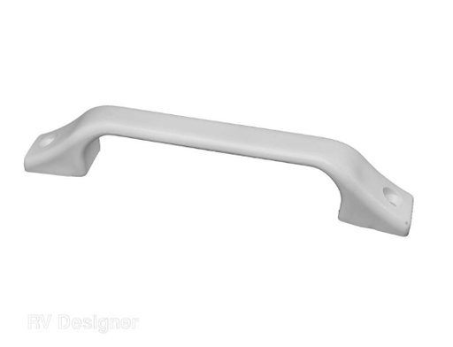 Grab Handle White Plastic 8 - 3/4 - Young Farts RV Parts