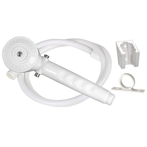 Hand Held Shower Kit White 60" Vinyl - Young Farts RV Parts