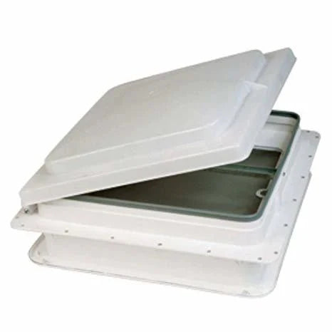 Heng's Industries 71311A-C1G1 Roof Vent 14" x 14" Manual Opening, White