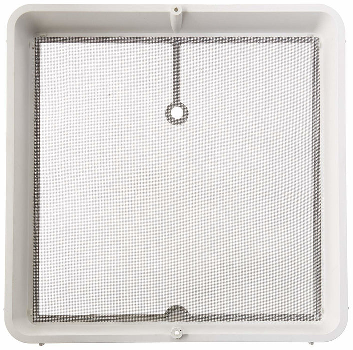 Heng's 90106-C1 Roof Vent Screen Frame with Telescopic Garnish - White