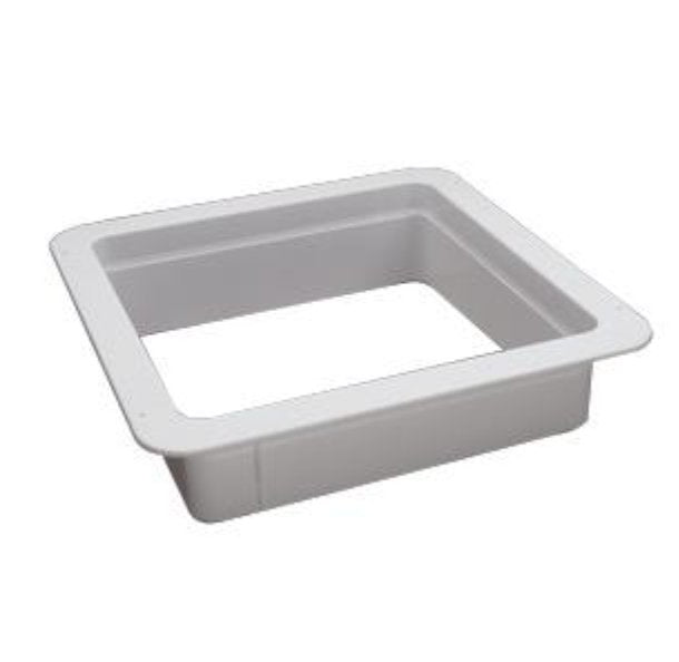 Heng's Roof Vent Trim Ring 14" x 14" Openings 4" Vertical Leg with Radius Corners - White 90094B