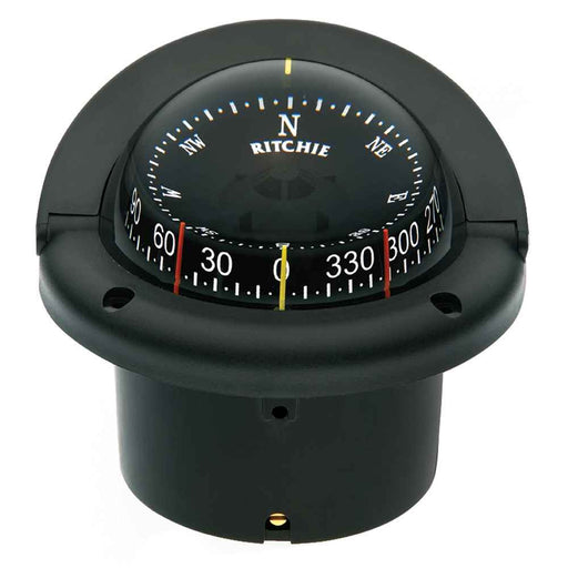 HF - 743 Helmsman Combidial Compass - Flush Mount - Black - Young Farts RV Parts