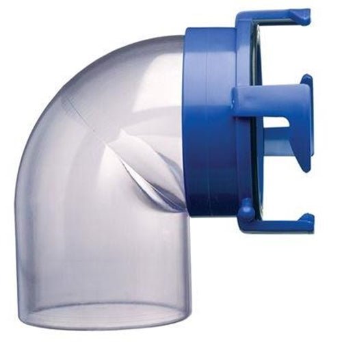 Hose Adapter 90 - Degree Clear - Young Farts RV Parts