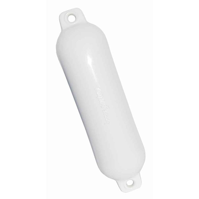 Hull Gard Inflatable Vinyl Boat Fender, 4.5 x 16 inch, White - Young Farts RV Parts