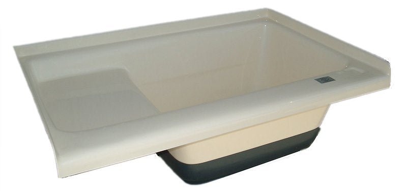 Icon 00476 Sit-In Step Bathtub Right Hand Drain 36 x 24 x 13 - Polar White