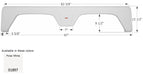 Icon 01897 Fender Skirt; Tandem Axle; Fits Various Glendale Brands Including Golden Falcon; 67 Inch Length x 13-1/2 Inch Height - Young Farts RV Parts