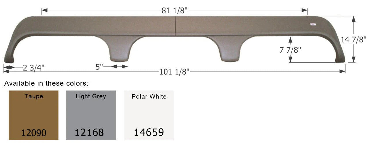 Icon 12090 Fender Skirt Taupe (Various Monaco And Holiday Rambler Brands)