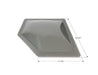 Icon 12207 Neo Angle Skylight 4" Bubble Type Opening 25 - 1/2" x 14 - 1/4" Smoke - Young Farts RV Parts