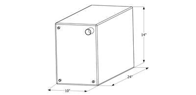 Icon 12726 Fresh Water Tank, 15 Gal.