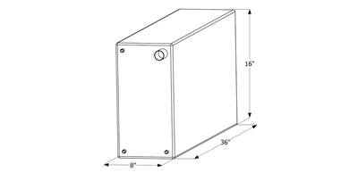 Icon 12732 Fresh Water Tank, 20 Gal.