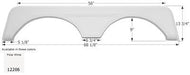 Icon Fender Skirt Carriage Brand FS2206 68-1/8 Inch 13-3/4 Inch Polar White 12206 - Young Farts RV Parts
