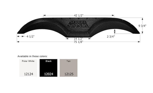 Icon Fender Skirt Various Thor Brands Including Crossroads Cruiser And Crossroads Zinger 75 - 1/8 Inch 9 - 3/4 Inch Black 12024 - Young Farts RV Parts