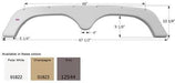 Icon Fender Skirt Various Thor Brands Including Dutchmen/ AeroLite 67-1/2 Inch 13-1/4 Inch Wheel Arch 12544 - Young Farts RV Parts