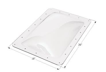 Icon Rectangular Skylight 18 Inch x 26 Inch - Clear - Set Of 6 - 14266
