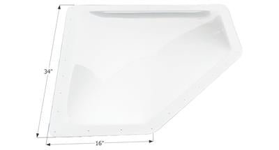Icon Skylight 4" Bubble Type Dome Neo Angle White Opening 13" x 30" - Young Farts RV Parts