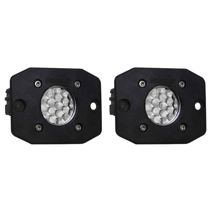 Ignite Flush Mount Flood - Black - Young Farts RV Parts