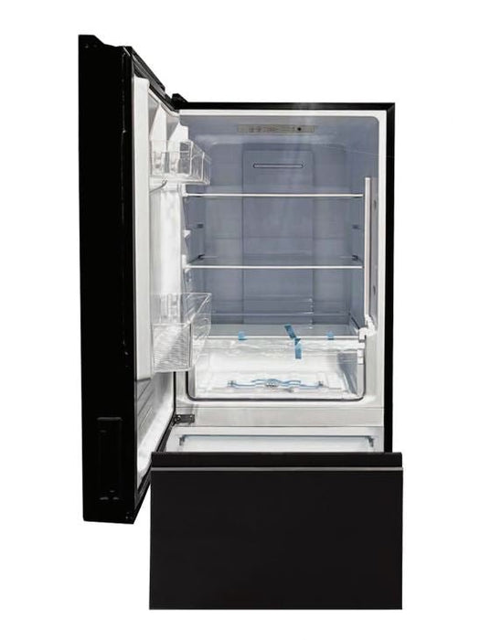 Invision 180-2562 Dual Compartment Refrigerator - 10.7 Cu. Ft. - Dual Swing Hinge - Black