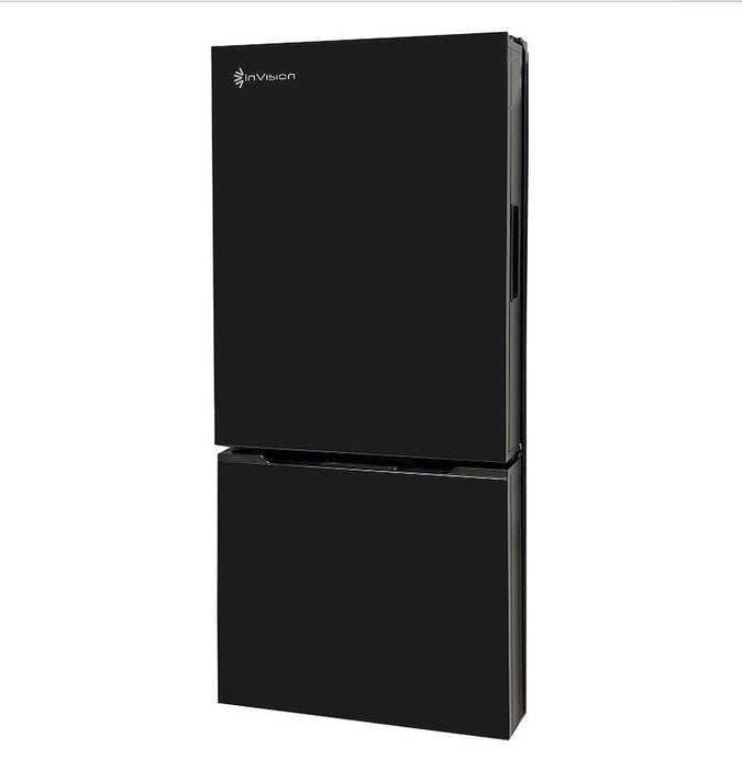 Invision 180-2562 Dual Compartment Refrigerator - 10.7 Cu. Ft. - Dual Swing Hinge - Black