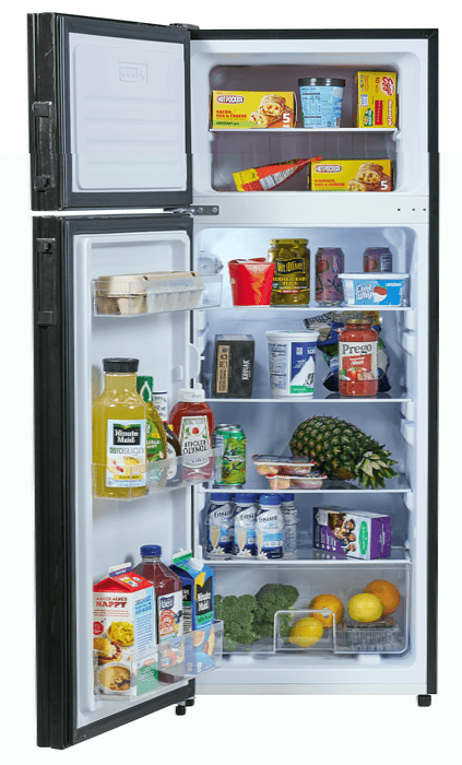 Invision 180-4742 Dual Compartment Refrigerator - 7.7 Cu. Ft. - Left-Hand Hinge - Stainless Steel (Copy)