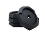 Jack Pad SnapPad HI8SP4 HiWay, Rubber, Fits 8" Round Jack Foot, Black, 10" Diameter - Young Farts RV Parts