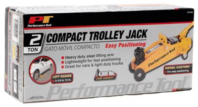 Performance Tool W1606 Hydraulic Floor Jack, 4000 Pound Capacity, 13" Lift Height