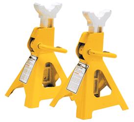 Jack Stand Performance Tool W41021 2 Ton Capacity, Ratchet Style, 6-11/16" x 6-15/16" Base, 10-3/4" Minimum Height, 16-3/4" Maximum Height