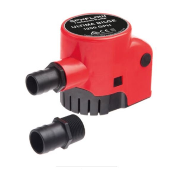 Johnson Pumps 32 - 47261 - 002 Ultima Bilge 1250 GPH 1 - 1/8" & 1 - 1/4" Hose - Young Farts RV Parts