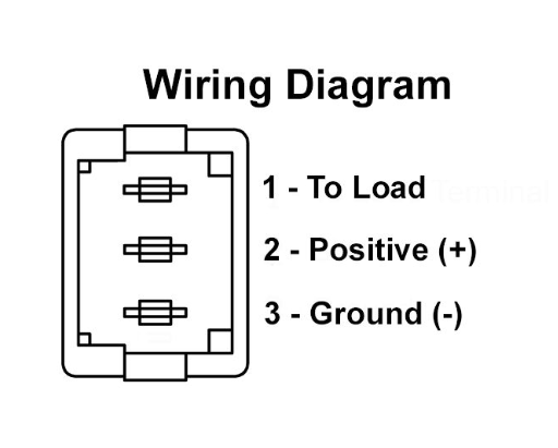 JR Products 12575 12V Illuminated On/Off Switch Amber /Ivory - Young Farts RV Parts