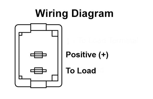 JR Products 12595 Labeled Switch 12V Black - Young Farts RV Parts