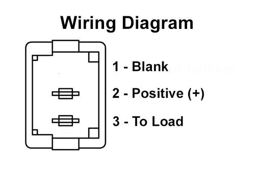 JR Products 12785 Mini 12V On/Off Switch Black - Young Farts RV Parts