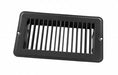 JR Products Heating/ Cooling Register - Rectangular Black - 02-29165 - Young Farts RV Parts