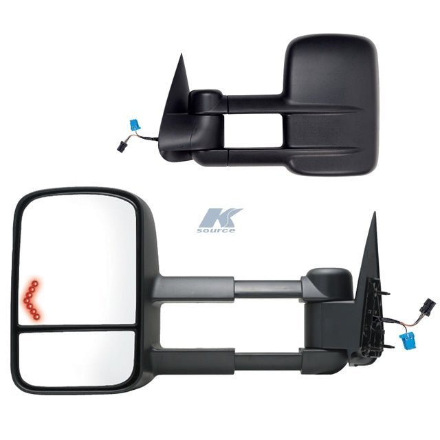 K - Source 62075 - 76G 1 Pair Extendable Towing Mirrors - Young Farts RV Parts