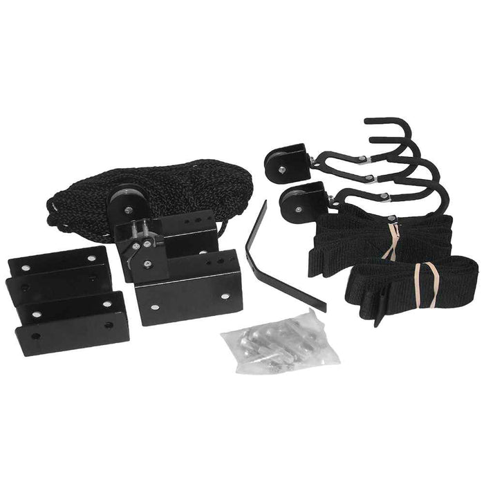 Kayak Hoist System - Black - Young Farts RV Parts