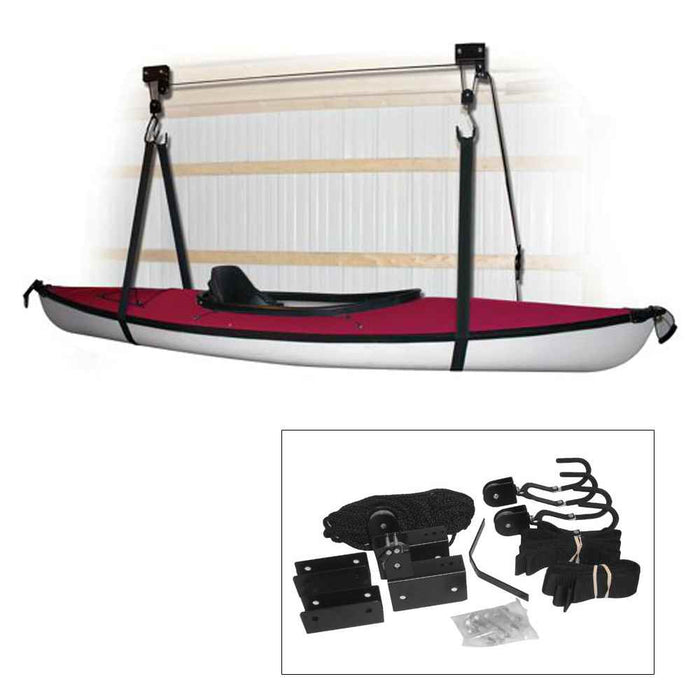 Kayak Hoist System - Black - Young Farts RV Parts