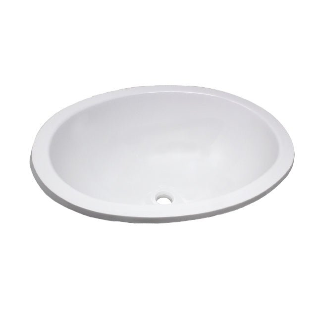 LaSalle Bristol 16156PWA Oval Lavatory/Bathroom Sink 10 X 13 - White - Young Farts RV Parts