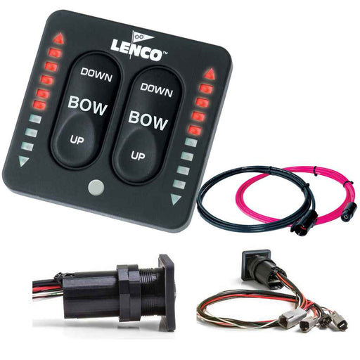 LED Indicator Integrated Tactile Switch Kit w/Pigtail f/Dual Actuator Systems - Young Farts RV Parts