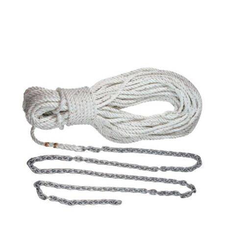 LEWMAR Boat Anchor Rode - Three Stand; 9/16" Diameter x 200 F Length; White - 69000339 - Young Farts RV Parts