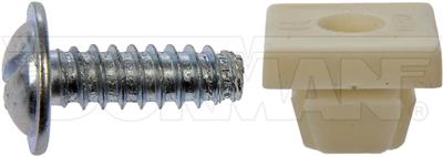 License Plate Mounting Hardware Dorman 45950 AutoGrade ™, Universal, Screw/ Push Nut, Silver