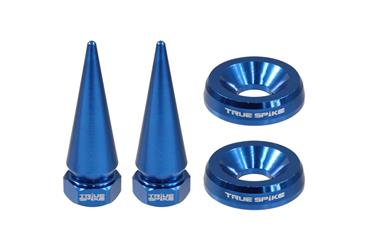 License Plate Mounting Hardware True Spike LPH006BL True Spike, Standard, Blue, Spike Style