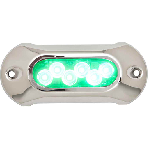 Light Armor Underwater LED Light - 6 LEDs - Green - Young Farts RV Parts