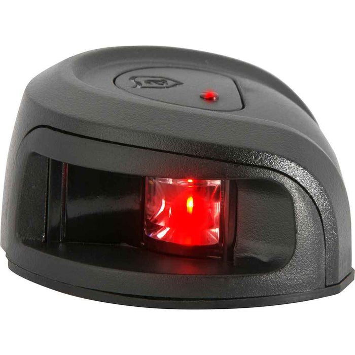 LightArmor Deck Mount Navigation Light - Black Composite - Port (red) - 2NM - Young Farts RV Parts