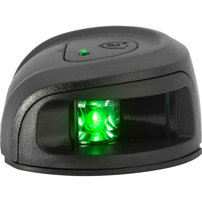 LightArmor Deck Mount Navigation Light - Black Composite - Starboard (green) - 2NM - Young Farts RV Parts