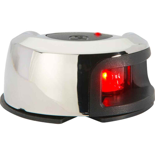 LightArmor Deck Mount Navigation Light - Stainless Steel - Port (red) - 2NM - Young Farts RV Parts