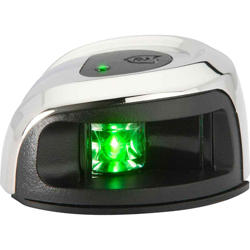 LightArmor Deck Mount Navigation Light - Stainless Steel - Starboard (green) - 2NM - Young Farts RV Parts