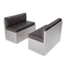 Lippert 2021100490 Back And Seat Dinette Cushion 40 In - Black - Young Farts RV Parts