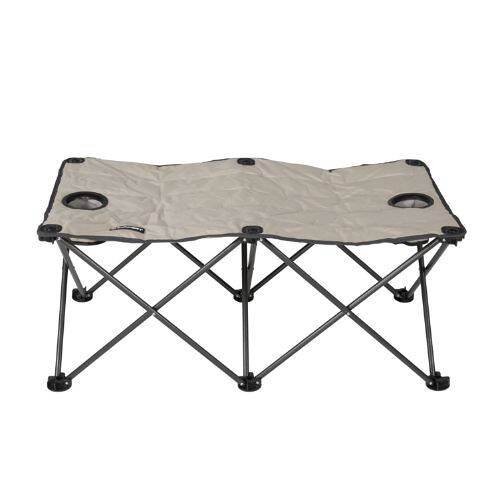 Lippert 2021123292 Campfire Folding Camp Ottoman; Sand - 42" L x 22" W x 18" H