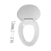 Lippert 2022121972 Flow Max Toilet Seat - Slow Close Seat And Lid; White - Young Farts RV Parts