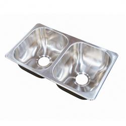 Lippert Comp 388414 25 X 15 X 7 Dbl Bowl Sink - Young Farts RV Parts