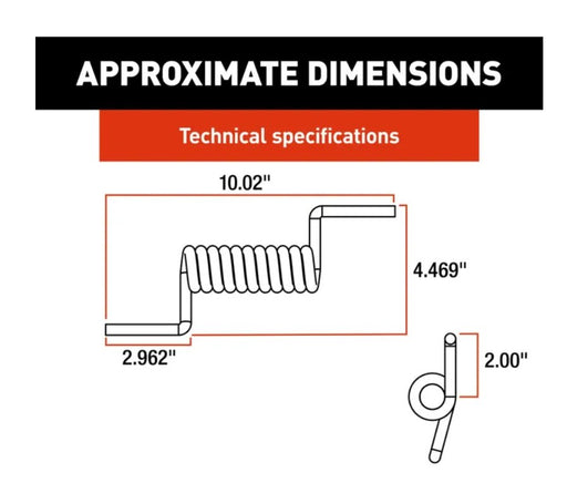 Lippert Components 133633 Door Hinge Spring - Young Farts RV Parts